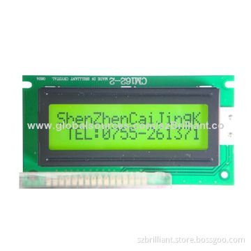 16 x 2 Dot-matrix LCD Module Display with White LED Backlight, Yellow Green Background